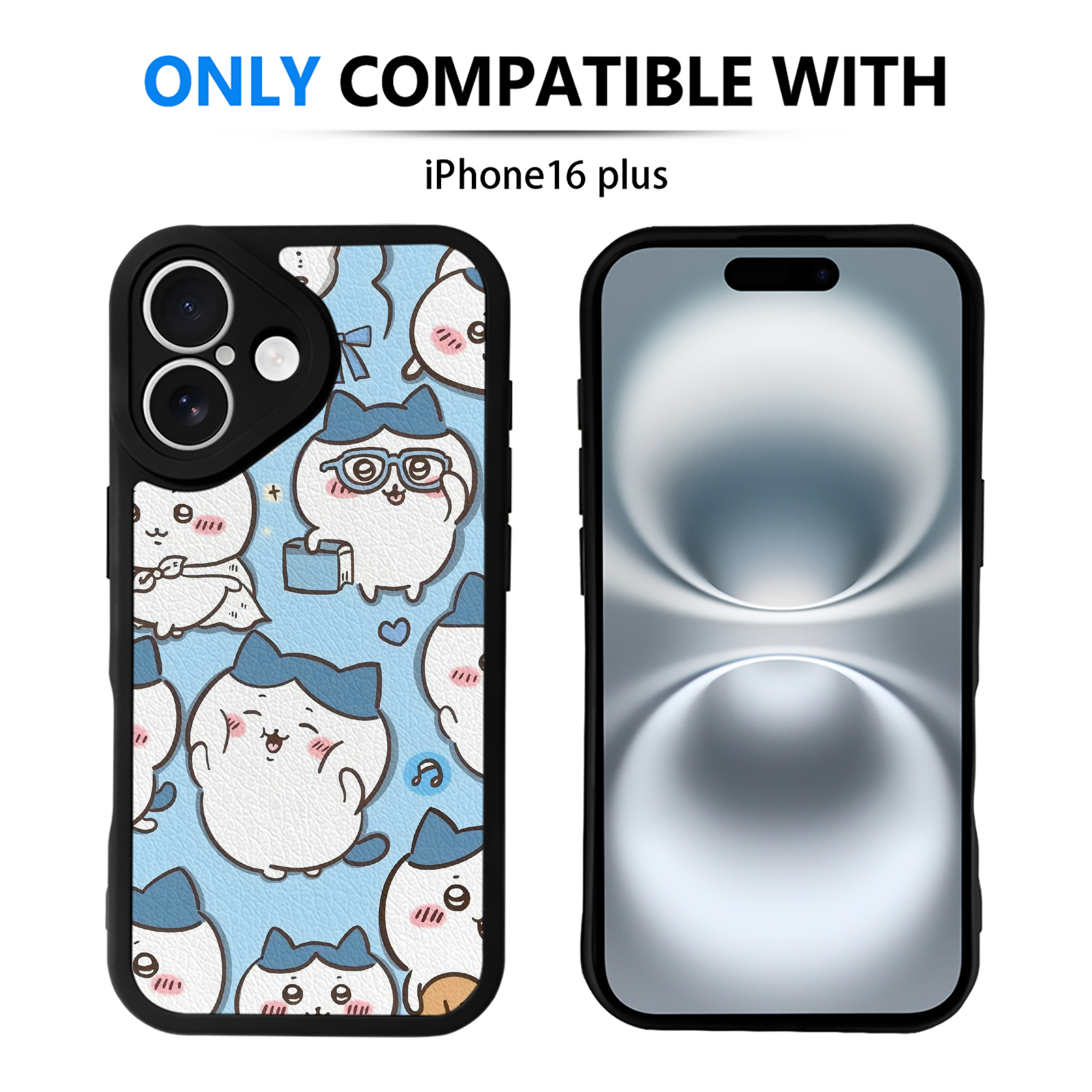 （画像用） ちいかわ Chii-kawa 【iPhone 16シリーズ対応】シリコンスマホケース（レザー調） 材質：シリコン